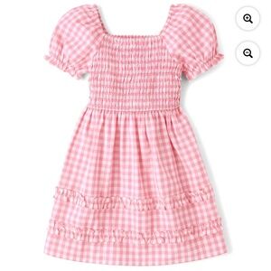 The Children’s Place Girls Pink Plaid Dress Size XXL (16) NWT